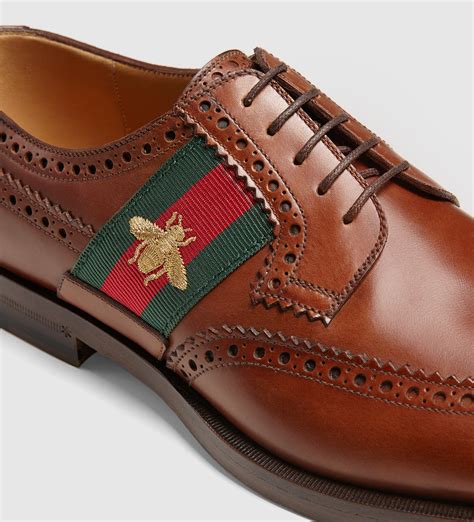 gucci brown leather dress shoes|Gucci men's formal shoes.